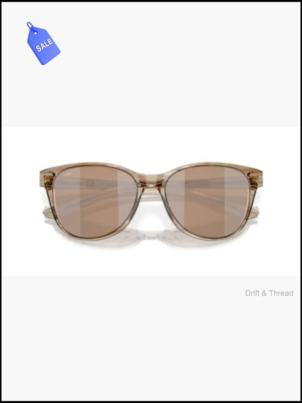 Cat Eye Acetate Sunglasses with Polarized 580G Glass Lenses